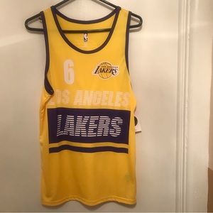NWT Men's Tank top Jersey LA Lakers LeBron James NBA Team Apparel Size Small